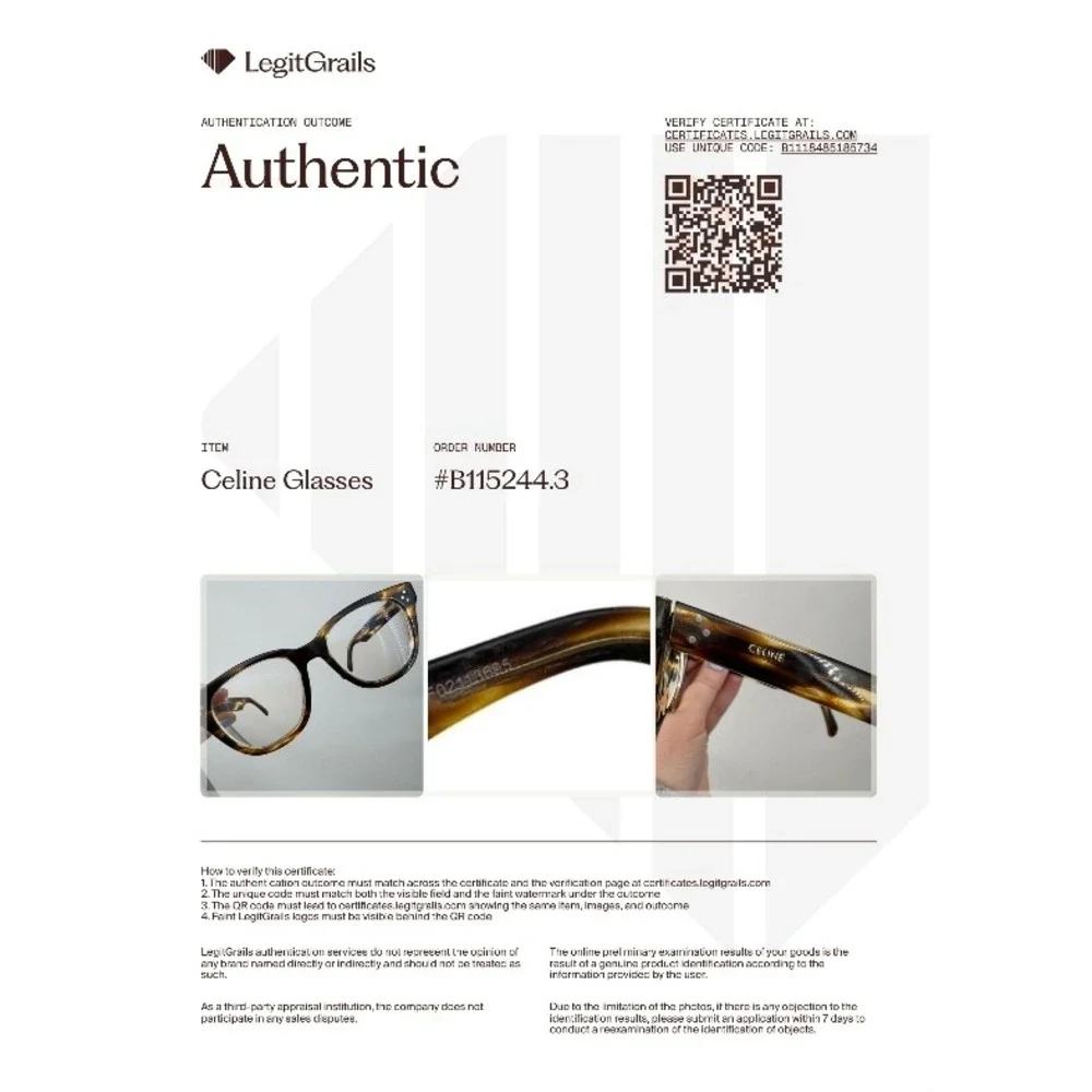 Celine Paris Tortoiseshell Square Optical Glasses Frames TF02113695 Made Italy